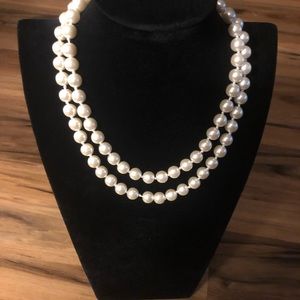 Loft pearl necklace with gold hook. MSRP $35.99